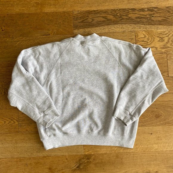 Uniqlo U grey melange mockneck sweatshirt - Picture 2 of 5